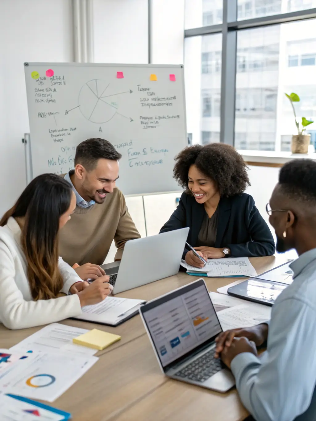 An image of a team of healthcare professionals collaborating on coding and billing strategies, emphasizing teamwork and expertise.